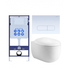 Комплект инсталляции с подвесным унитазом AQUATEK с сиденьем и кнопкой SET AQUATEK АЛЬТАИР cm-013 4в1 Комплект инсталляции с подвесным унитазом AQUATEK с сиденьем и кнопкой SET AQUATEK АЛЬТАИР cm-013 4в1